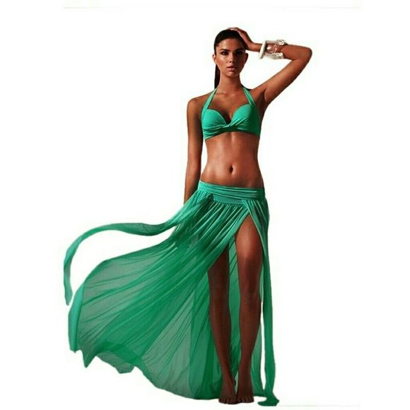 Long Dress Beach long Skirt sheer - Picture 8 of 8